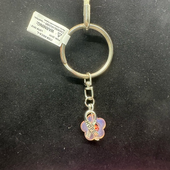 TWO Breast Cancer Awareness Grosgrain Ribbon Lanyard - PINK FIND A CURE - Picture 5 of 5